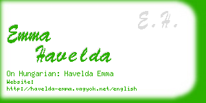 emma havelda business card